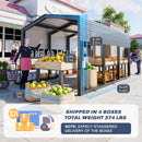 Carport Metal 10x15 FT, Heavily Reinforced Car Garage Kit with Extra Crossbeams Kits, Auto Shelters with Steel Roof and Enhanced Base, Snow Resistance Vehicle Shed, Ports for Tractors,Boat,Truck