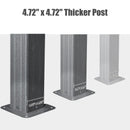 Domi 12' X 16' Hardtop Gazebo Outdoor Metal Gazebo with Galvanized Steel Double Roof Canopy, Aluminum Frame, Curtains and Netting for Patio, Deck, Garden, Grey