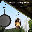 Domi 6.5x12FT Hardtop Grill Gazebo, Outdoor BBQ Gazebo with 2 Side Shelves and Sloping Galvanized Steel Roof, Metal Permanent Grill Canopy with Ceiling Hooks for Patio, Lawn, Backyard, Deck, Brown