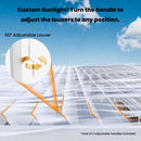 COSIEST 10'X20' Aluminum Louvered Pergola, All-Weather Adjustable Roof with Mosquito-Proof & UV Protection Netting Privacy Curtains for Deck, Backyard, Garden Outdoor Living Space (White)