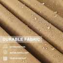 ABCCANOPY Outdoor Pergola 10'x12', Arched Patio Gazebo with Retractable Sun Shade, Beige