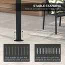 Outsunny 10' x 13' Outdoor Pergola Gazebo with UV-Resistant Canopy and Metal Frame, Sun Shade Shelter for Porch, Patio, Deck, Backyard, Cream