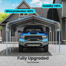 12x20 Carport, Heavy Duty Metal Car Port, All-Weather Protection, Easy Assembly for Cars, Trucks, Boats, Tractors, and Outdoor Storage