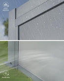 Yoolax Motorized Customized Shade 10Ft for Louvered Pergola, Sun Screen with Remote Control