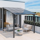 Vongrasig 10’ x 8’ Gazebo for Patio, Large Wall-Mounted Pergola Gazebo on Clearance, Outdoor Lean to Awnings for Backyard, Deck, Patio