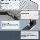 10'x15' Heavy Duty Metal Carport, Outdoor Garage Car Shelter Shade with Heavier Metal Frame, Galvanized Metal Roof for Car and Boats, Grey