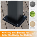 MUPATER 10' X 13' Outdoor Pergola, Aluminum Pergola Patio with Weather-Resistant Canopy, Retractable Pergola for Backyard Deck Garden, Cream White