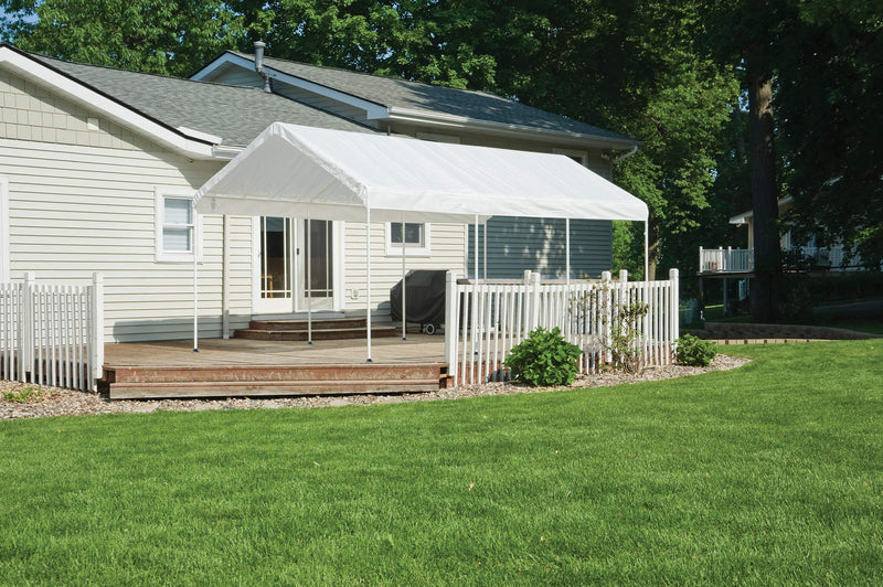 ShelterLogic 10' x 20' MaxAP 8 Leg Outdoor Gazebo or Heavy Duty Steel Canopy, White