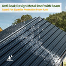 JAMFLY 12X20 FT Metal Carport, Heavy Duty Carport Canopy with Galvanized Steel Roof and Frame, Metal Car Garage Upgraded Extra Large Garage for Pickup, Boat, Car and Tractors (12 * 20 FT)