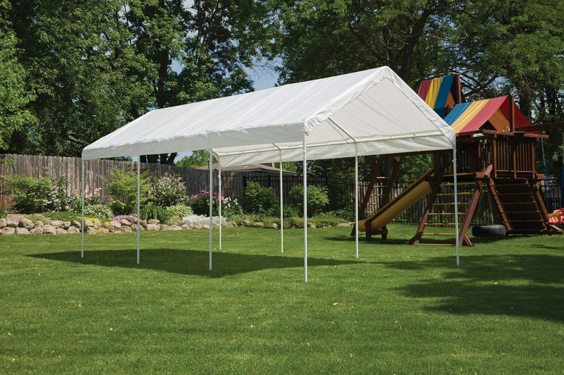 ShelterLogic 10' x 20' MaxAP 8 Leg Outdoor Gazebo or Heavy Duty Steel Canopy, White