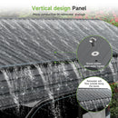 10×15FT Metal Carport, Heavy Duty Car Port, All-Weather Outdoor Storage Trucks, Boats, Cars, Galvanized Steel Roof, Vertical Stripe Design