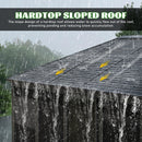 Domi 12x15FT Outdoor Sunroom, All-Season Solarium Gazebo with Galvanized Steel Roof, 4 Sliding Doors, Detachable PVC Screen, Aluminum Permanent Sun Room for Patio Deck Garden