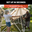 Lippert Picnic Popup Gazebo Tent for Camping, Patios and Easy Outdoor Shelter - 12' x 12', Brown