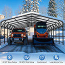 AirWire 20x40 FT Metal Carport Canopy Heavy Duty with Reinforced Base and Galvanized Steel Roof & Frame, Garage Shelter for Cars, Boats and Trucks