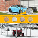 Betterhood 10x15 FT Heavy Duty Metal Carport with Galvanized Steel Roof and Metal Carport Kits, Outdoor Carport Canopy Enhanced Base, Multi-Purpose Extra Large Car Shelter for Car, SUV, Truck and Boat