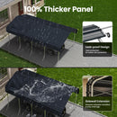 Heavy Duty Metal Carport, Reinforced Frame and Roof for All-Weather, Outdoor Galvanized Car Port with Enhanced Base for Car, Boats (Gray, 12x20 FT)