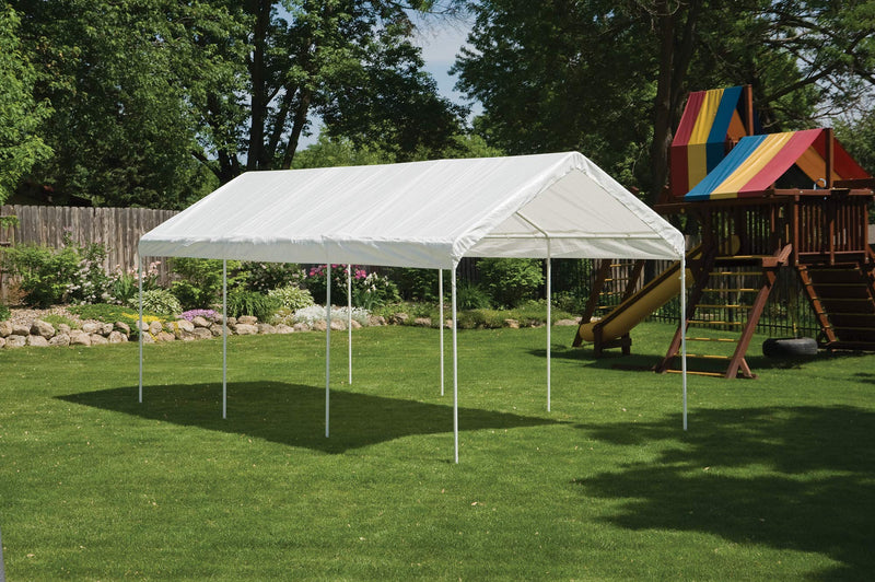 ShelterLogic 10' x 20' MaxAP 8 Leg Outdoor Gazebo or Heavy Duty Steel Canopy, White