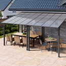 Vongrasig 10’ x 8’ Gazebo for Patio, Large Wall-Mounted Pergola Gazebo on Clearance, Outdoor Lean to Awnings for Backyard, Deck, Patio