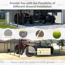 VEIKOU 20'x20' Carport, Heavy Duty Metal Carport with Alloy Steel Roof, Car Port Shelter with Innovative Assembly Structure Metal Car Port Kits for Car, Boat, Truck