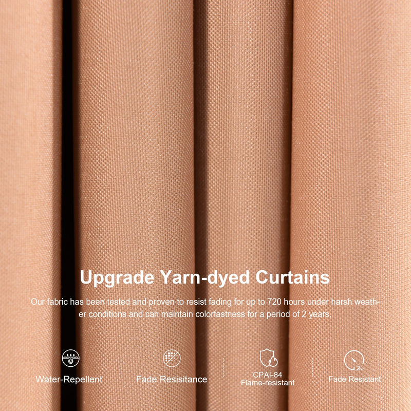 PURPLE LEAF 11' X 15' Outdoor Hardtop Gazebo Patio Wide Aluminum Frame Metal Double Roof with Heavy Duty Netting and Curtains for Permanent Hard Top Pavilion Screen, Khaki