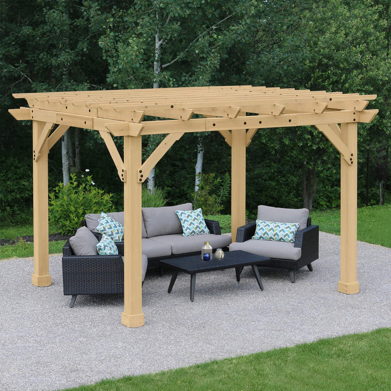 Yardistry 10' x 12' Pergola Brown