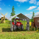 Prime Garden 10'x20'x10' Metal Carport, Heavy Duty Car Port with Enhanced Base Garage, Thickened Outdoor Galvanized Car Shelter for Car, Boats and Truck