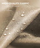 GarveeLife 10 x 10 Ft Outdoor Arched Pergola, Metal Pergola with Retractable Canopy, Arched Style Gazebos for Backyard, Lawn, Patios (Khaki)