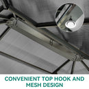 YITAHOME 12x16FT Gazebo Hard-Top Double Roof Canopy Outdoor with Netting and Shaded Curtains, Aluminum Frame Polycarbonate Hardtop Garden Tent for Patio, Backyard, Deck and Lawns, Grey