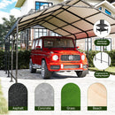 GRAVFORCE 12x20 FT Metal Carport, Heavy Duty Carports Canopy with Galvanized Steel Frame and Roof, Outdoor Garage Car Shed for Pickup, Boat, Cars and Tractors