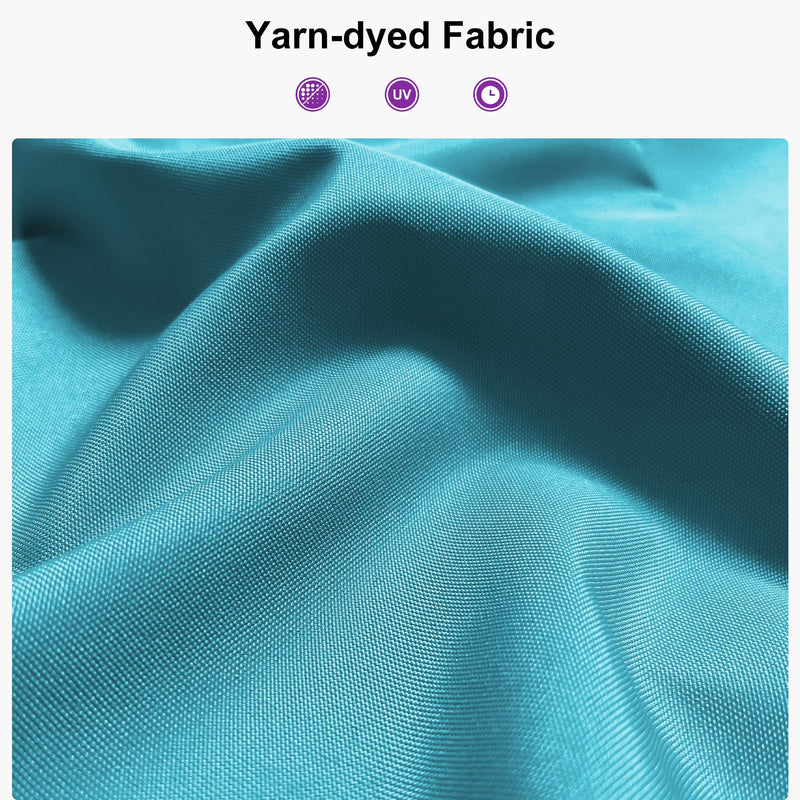 PURPLE LEAF 10' X 13' Outdoor Retractable Pergola with Sun Shade Canopy Cover White Patio Metal Shelter for Garden Porch Yard BBQ Beach Gazebo Grape Trellis Pergola, Turquoise Blue