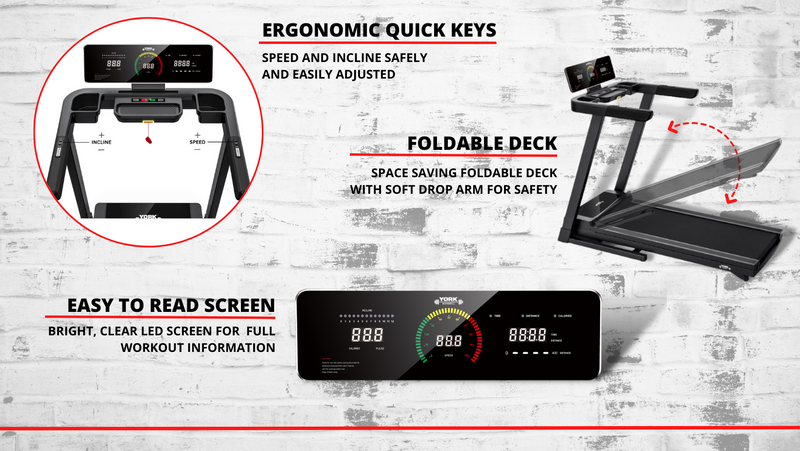 York Barbell HT5 Folding Treadmill