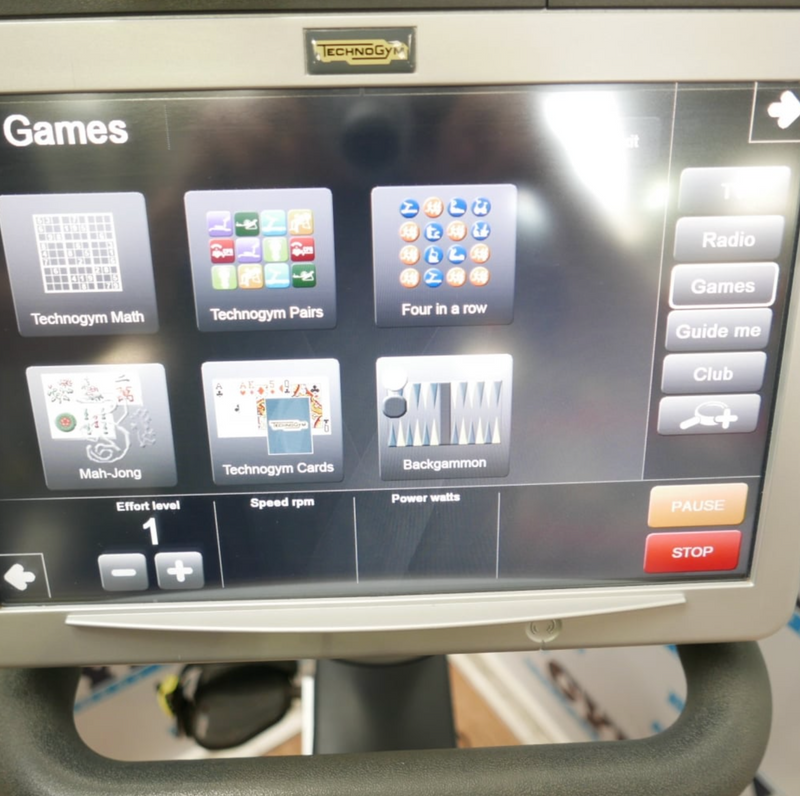 Refurbished Technogym Excite+ Visio Recumbent Bike