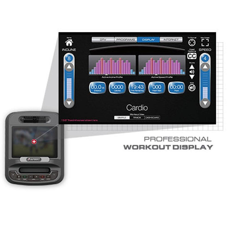 Spirit Fitness CU900 Upright Cycle