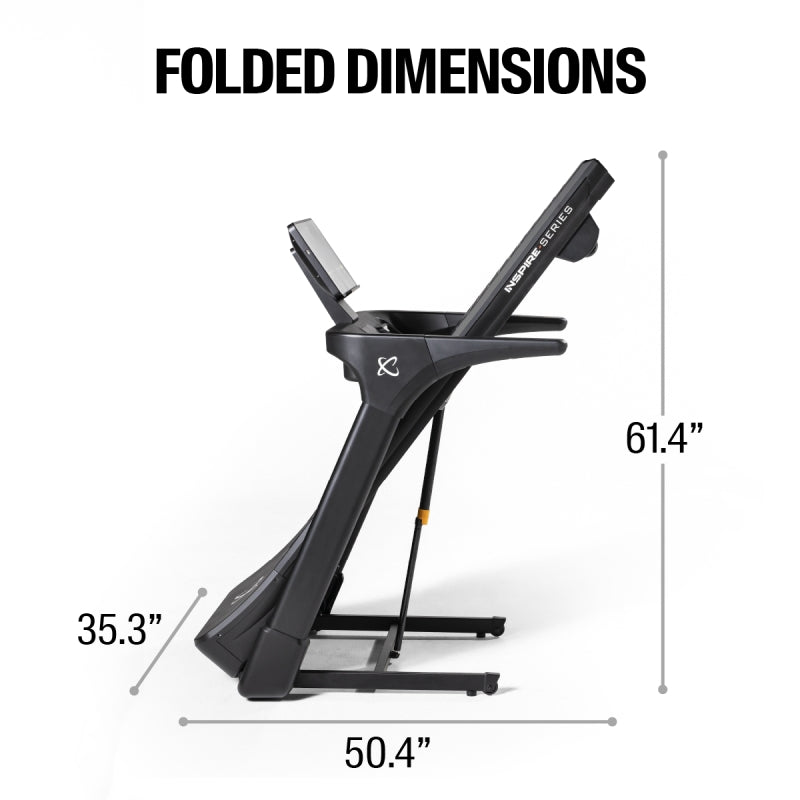 Inspire Fitness T5S Folding Treadmill with Touchscreen Display