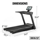 Inspire Fitness T5S Folding Treadmill with Touchscreen Display