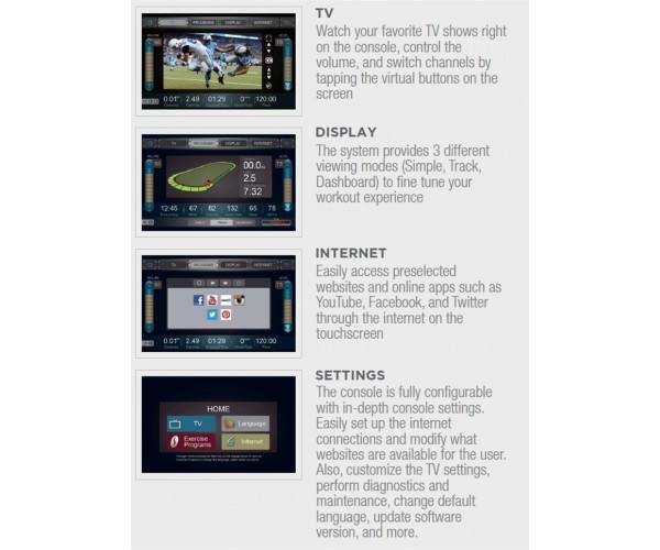 Spirit Fitness CE800 Elliptical Trainer with TFT console