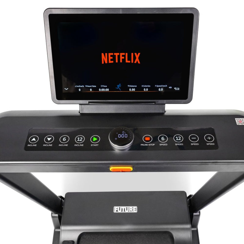 Future T550E Folding Treadmill - Touchscreen Entertainment Console